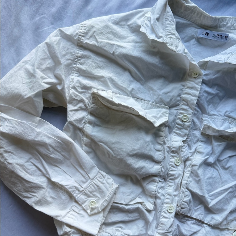 Zara white rain jackets kids - Picture 2 of 3